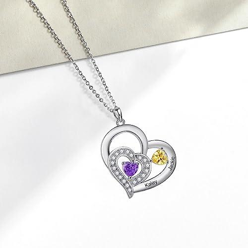 【並行輸入品】KECHO Custom Necklaces for Women Personalized Gifts for Mom Neckの画像