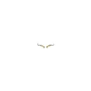 【並行輸入品】Semi Polished 14k White and Yellow Two Tone Gold Ear Climber Forの画像