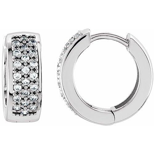 【並行輸入品】14k White Gold Hoop Earring Mounting (Only One Piece Sold, Not tの画像