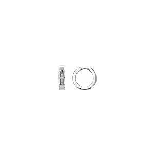 【並行輸入品】Sterling Silver Channel Set Hoop Earring Mounting (Only One Piecの画像