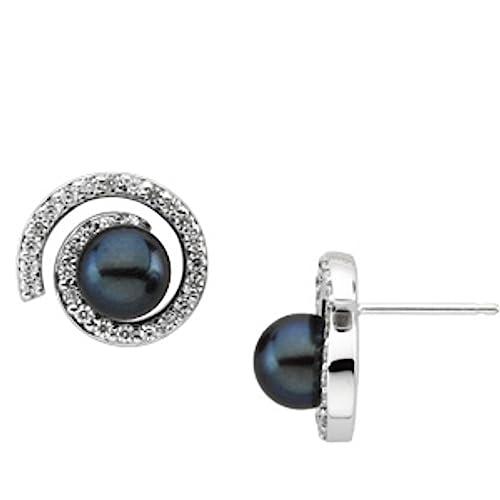 【並行輸入品】Semi Polished 10k Rose Gold Earrings Mounting for Pearl Center (_1