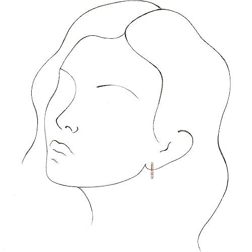 【並行輸入品】14k Yellow Gold Hoop Earring Mounting for 2mm Pearls (Only One Pの画像