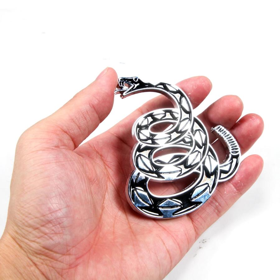 【並行輸入品】Dsycar 3D Metal Emblem Don't Tread on Me Car Sticker Gadsden Flaの画像