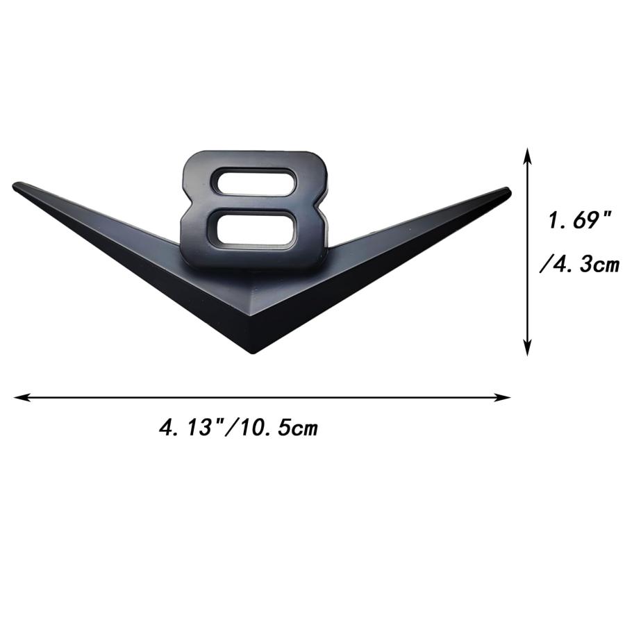 【並行輸入品】OnlyYou.X V8 Emblem V8 Badge V8 Decal V8 Sticker Fit for Universの画像