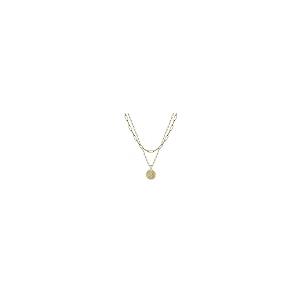 【並行輸入品】Alangbudu Dainty Layered Initial Necklaces for Women Trendy， 14K_2