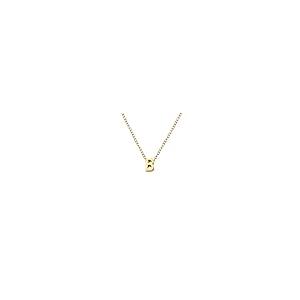 【並行輸入品】Alangbudu Initial Necklaces for Women， 14k Gold Plated Letter Ne_2