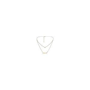【並行輸入品】TACKAROR Layered Custom Name Necklace for Women 10K/14K/18K Goldの画像