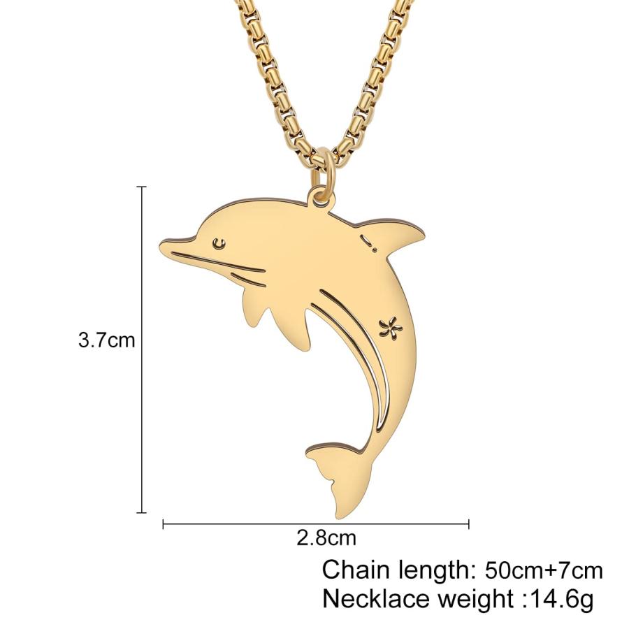 破格！鑑別書付！14K YG 天然ダイヤモンド イルカ ペンダント ネックレス