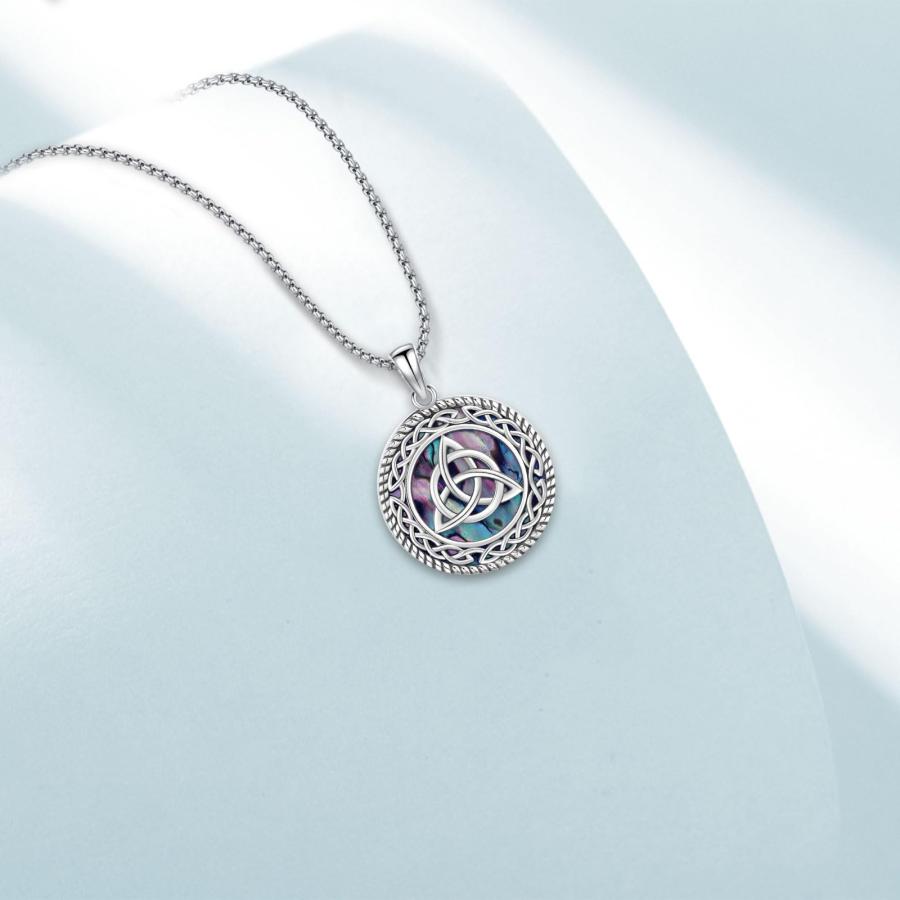 【並行輸入品】AUDINCEED ケルトノットネックレス 925スターリングシルバーペンダントネックレス ケルトノットネックレス ジュエリーネッ_3