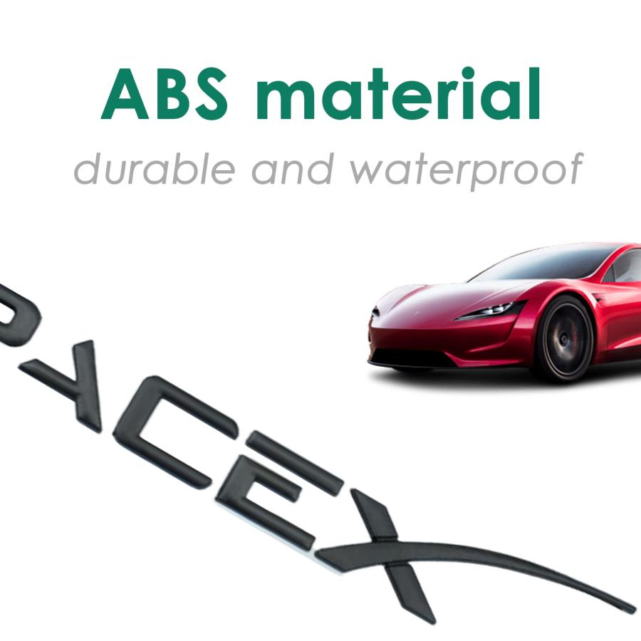【並行輸入品】ONKENTET SpaceX Emblem Decal Sticker Compatible with Tesla Modelの画像
