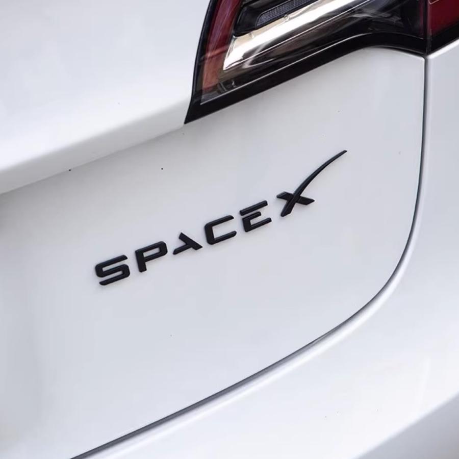 【並行輸入品】ONKENTET SpaceX Emblem Decal Sticker Compatible with Tesla Modelの画像
