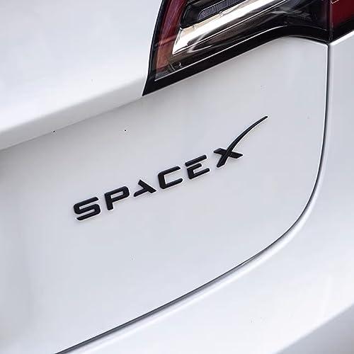 【並行輸入品】ONKENTET SpaceX Emblem Decal Sticker Compatible with Tesla Modelの画像