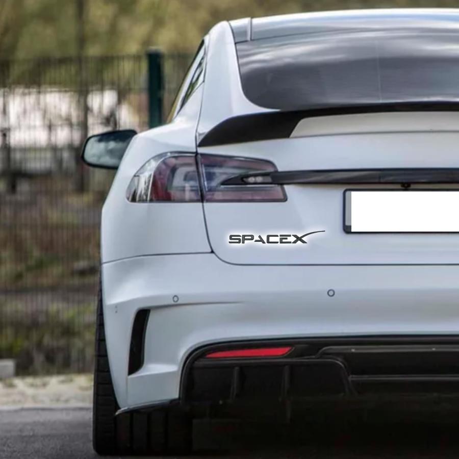【並行輸入品】ONKENTET SpaceX Emblem Decal Sticker Compatible with Tesla Modelの画像
