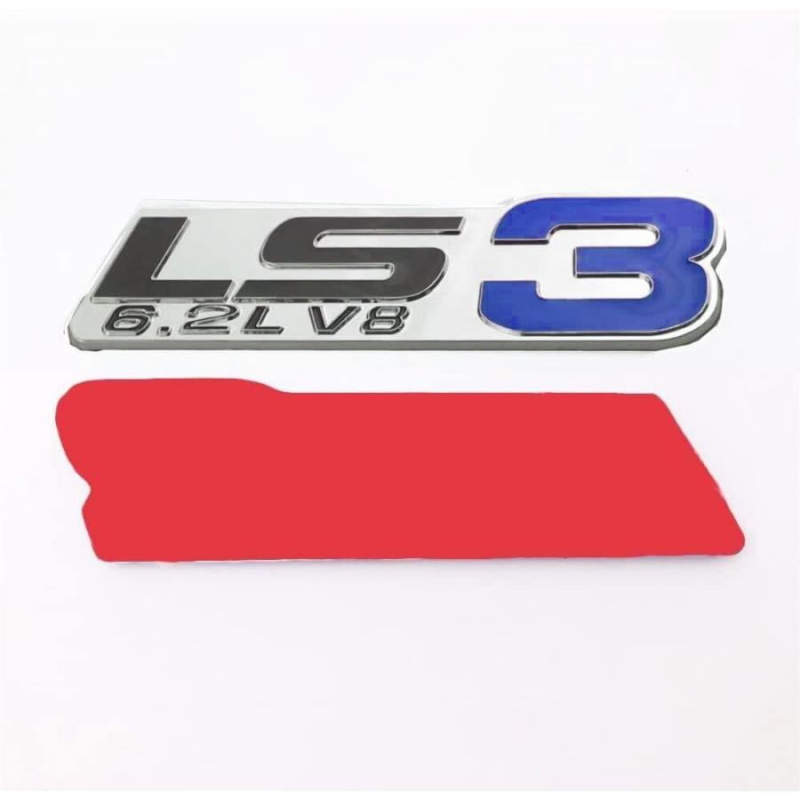 【並行輸入品】2Pc LS3 Emblem 6.2L V8 Engine Emblems Badge 3D Sticker Nameplateの画像