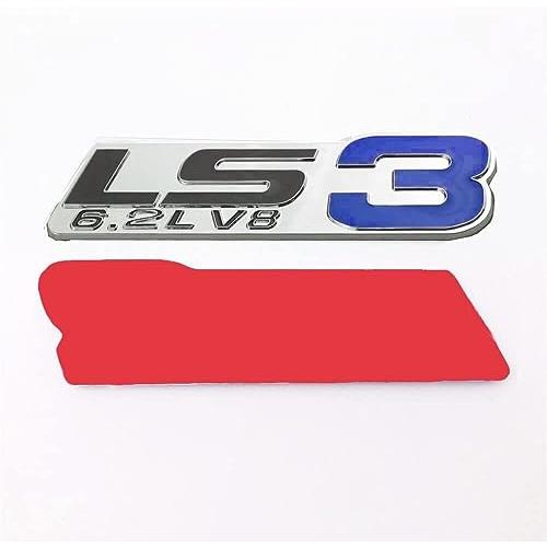 【並行輸入品】2Pc LS3 Emblem 6.2L V8 Engine Emblems Badge 3D Sticker Nameplateの画像