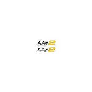 【並行輸入品】2Pc LS2 Emblem 6.0L V8 Engine Emblems Badge 3D Sticker Nameplateの画像
