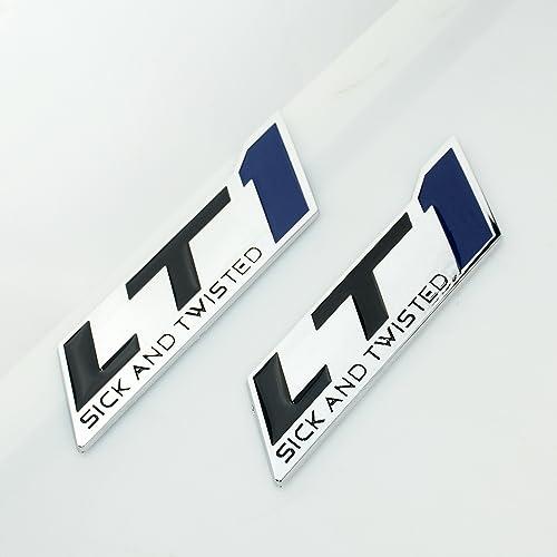 【並行輸入品】LT1 Sick and Twisted エンブレム エンジンバッジ 3D カーダッシュフェンダー トランクロゴ ネームプレートの画像
