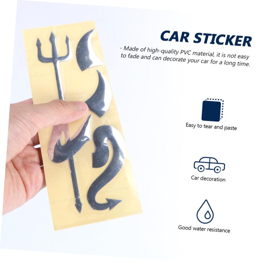 【並行輸入品】SUPVOX 3D Car Decal Rhinestone Stickers Self  Adhesive Car Decalの画像