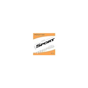 【並行輸入品】QUICTO 2PCS Automotive 3D Metallic Sport Sticker, Lettered Decalの画像