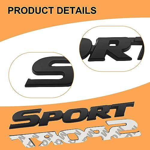 【並行輸入品】QUICTO 2PCS Automotive 3D Metallic Sport Sticker, Lettered Decalの画像