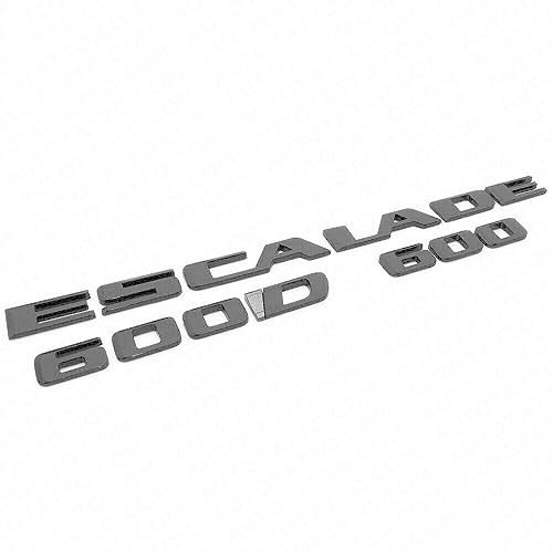 【並行輸入品】3Pcs Escalade 600 600D Rear Liftgate Emblem 3D Badge Letter Name_4