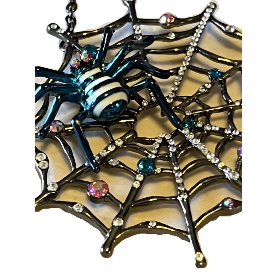 【並行輸入品】Betsey Johnson ハロウィン スパイダーネックレス， 16" + 3" extender， approx drop_3