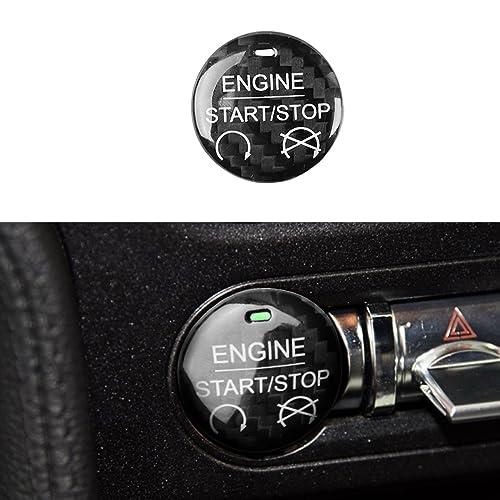【並行輸入品】Car Engine Start Stop Button Sticker Decal Carbon Fiber Interiorの画像