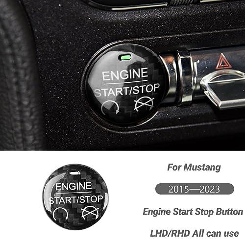 【並行輸入品】Car Engine Start Stop Button Sticker Decal Carbon Fiber Interiorの画像