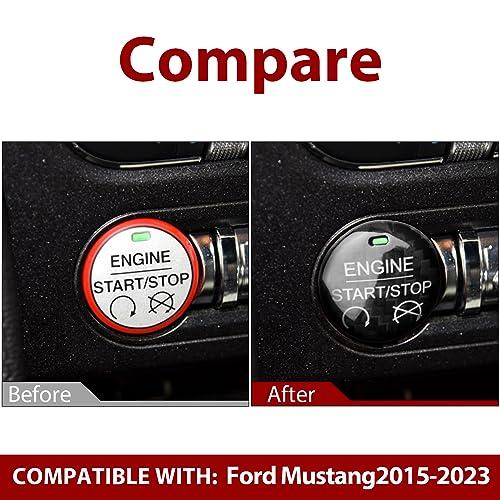 【並行輸入品】Car Engine Start Stop Button Sticker Decal Carbon Fiber Interiorの画像