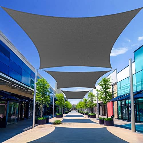 【並行輸入品】Cisvio Custom Size 20'X30' Dark Gray Rectangle Sun Shade Sail UVの画像