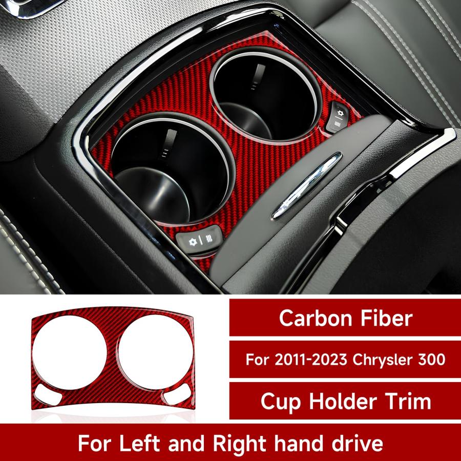 【並行輸入品】BRMYL Car Front Cup Holder Cover Decals for 2011 2023 Chrysler 3_3
