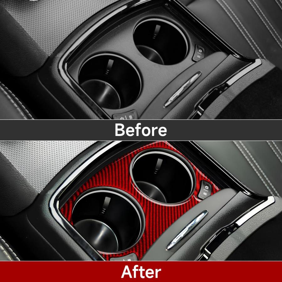 【並行輸入品】BRMYL Car Front Cup Holder Cover Decals for 2011 2023 Chrysler 3_6