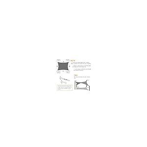 【並行輸入品】Artpuch 12'x12' Customize Dark Grey Sun Shade Sail UV Block 185_8