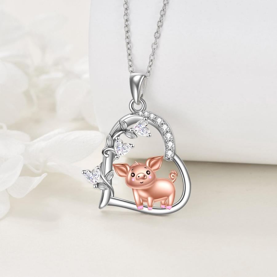 並行輸入品】WTENIY ブタネックレス スターリングシルバー