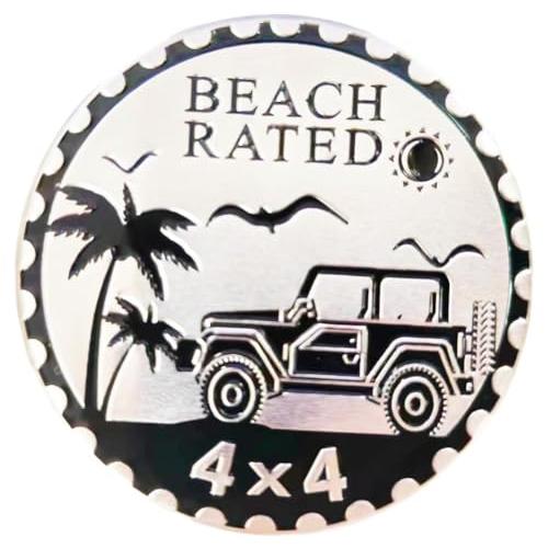 【並行輸入品】4 x 4 Metal Automotive Badge 3D Metal Car Emblems Emblems Roundの画像