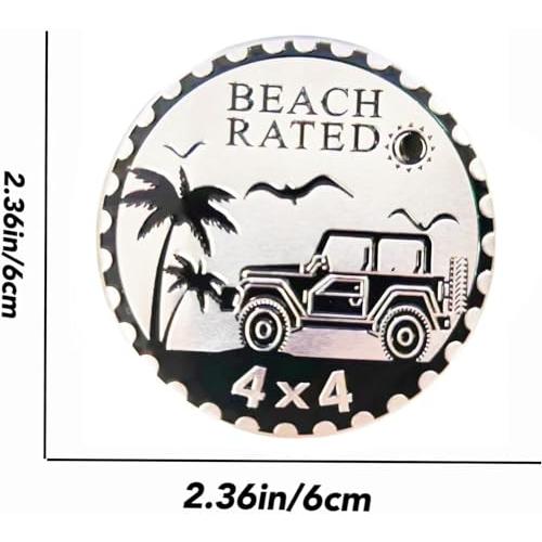 【並行輸入品】4 x 4 Metal Automotive Badge 3D Metal Car Emblems Emblems Roundの画像