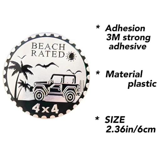 【並行輸入品】4 x 4 Metal Automotive Badge 3D Metal Car Emblems Emblems Roundの画像