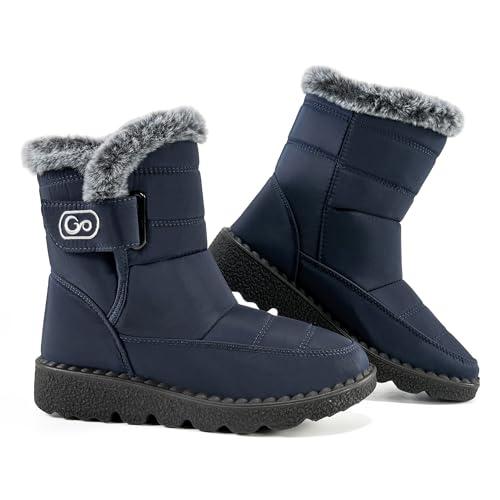 【並行輸入品】Atoshopce Womens Snow Boots Winter Boot Comfortable Fur Lined_1