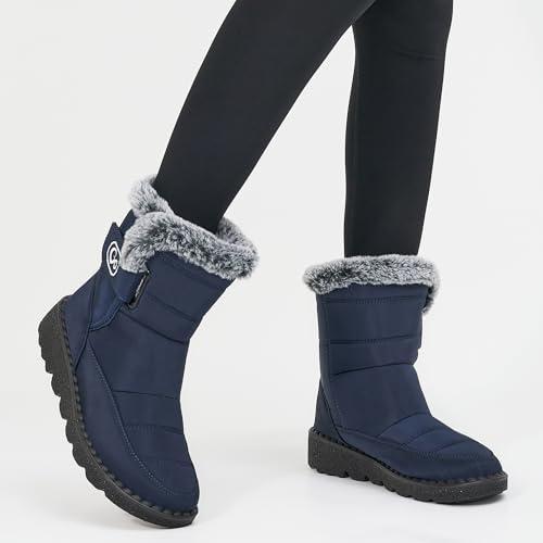 【並行輸入品】Atoshopce Womens Snow Boots Winter Boot Comfortable Fur Lined_4