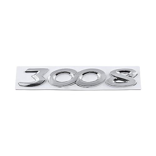 【並行輸入品】3008 Emblem Car Sticker Letter Word Sticker Badge Car Body Decalの画像