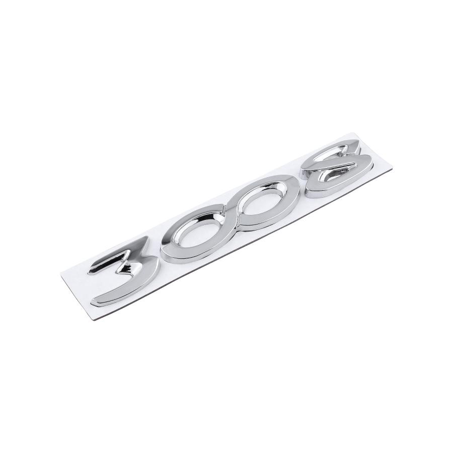 【並行輸入品】3008 Emblem Car Sticker Letter Word Sticker Badge Car Body Decalの画像