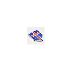 【並行輸入品】Overdecor 2 Pack Iceland Flag Decal Icelandic Sticker Emblem Flaの画像