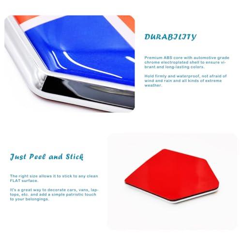 【並行輸入品】Overdecor 2 Pack Iceland Flag Decal Icelandic Sticker Emblem Flaの画像