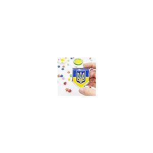 【並行輸入品】Overdecor 2 Pack Ukraine Flag with Trident Decal Sticker Emblemの画像