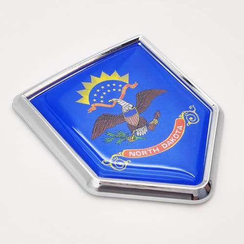 【並行輸入品】Overdecor 2 Pack North Dakota Flag Decal Sticker Emblem Flags foの画像