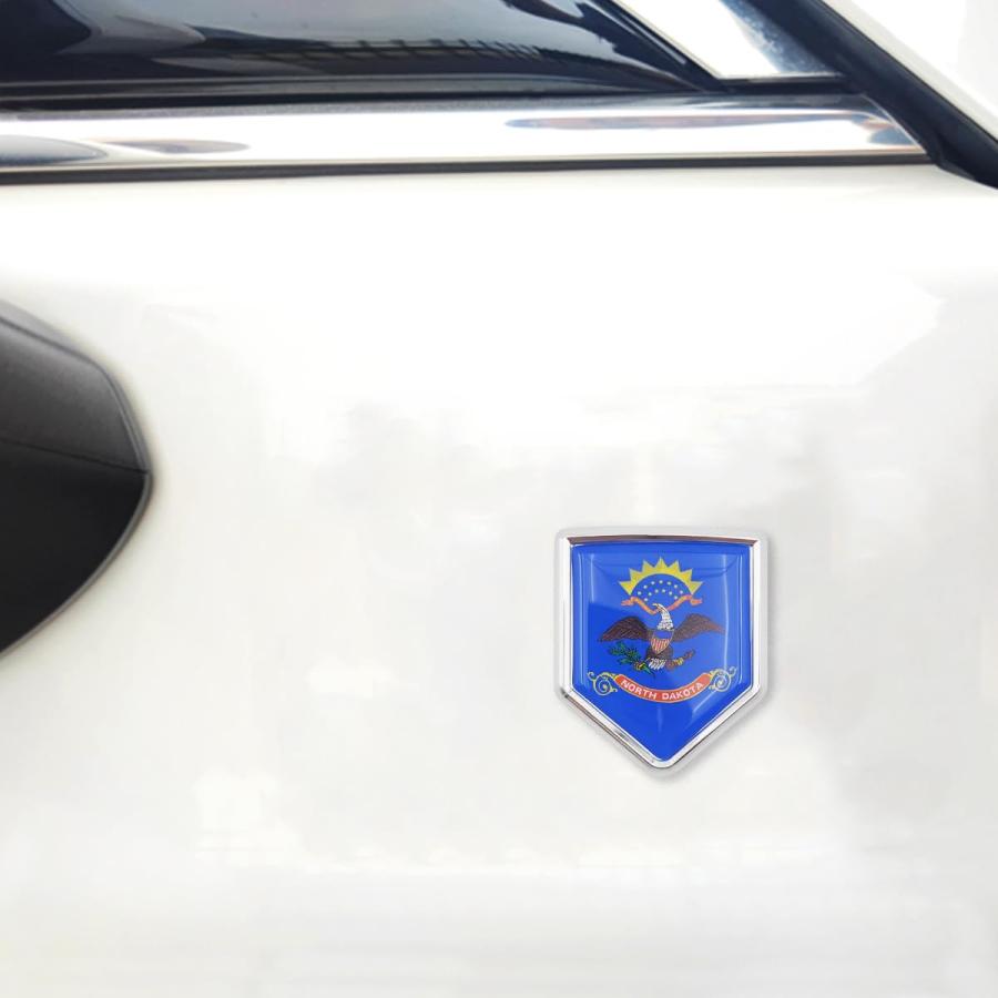 【並行輸入品】Overdecor 2 Pack North Dakota Flag Decal Sticker Emblem Flags foの画像