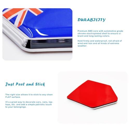 【並行輸入品】Overdecor 2 Pack New Zealand Flag Decal New Zealander Sticker Emの画像