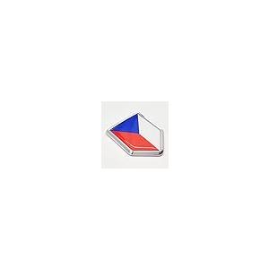 【並行輸入品】Overdecor 2 Pack Czech Republic Flag Decal Czechia Sticker Embleの画像