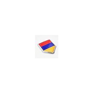 【並行輸入品】Overdecor アルメニア国旗デカール アルメニアステッカー エンブレム クロームシールドフラッグ 車のバンパー用 2個パックの画像