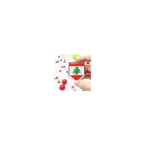【並行輸入品】Overdecor 2 Pack Lebanon Flag Decal Lebanese Sticker Emblem Flagの画像